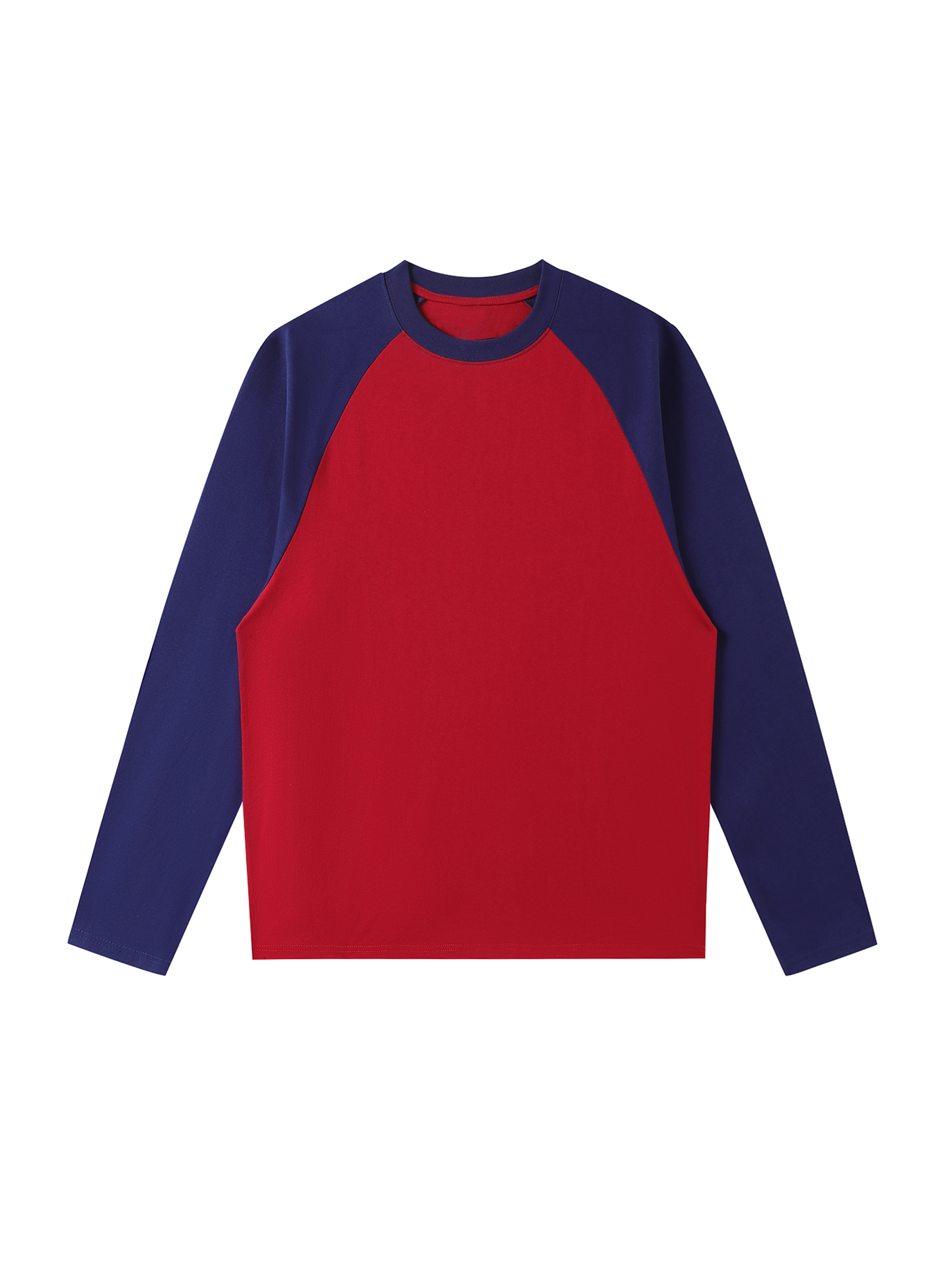 Color-Blocked Raglan Long-Sleeve T-Shirt #RT0028 | TAPSTITCH